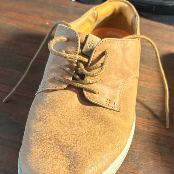 Hush Puppies Tan Leather Sneakers - Picture 8 of 12